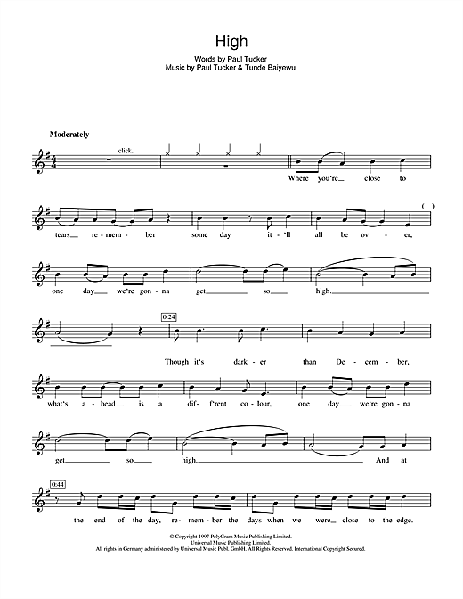 The Lighthouse Family High Sheet Music Notes Chords Flute Download Pop 107977 Pdf