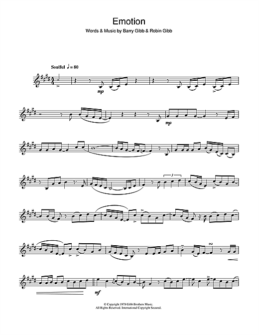 Learn to play Destiny's Child Emotion sheet music for Clarinet in minutes. Destiny's Child Emotion sheet music notes and chords. Download Printable PDF.