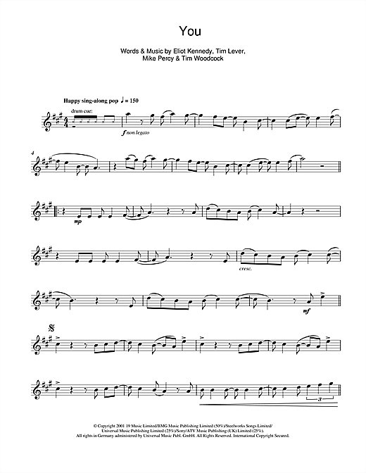 Learn to play S Club 7 You sheet music for Alto Saxophone in minutes. S Club 7 You sheet music notes and chords. Download Printable PDF.
