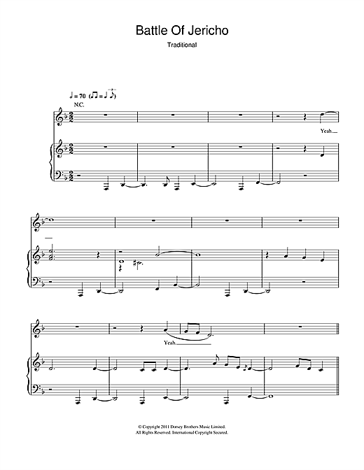 Learn to play Hugh Laurie Joshua Fit De Battle Of Jericho sheet music for Piano, Vocal & Guitar in minutes. Hugh Laurie Joshua Fit De Battle Of Jericho sheet music notes and chords. Download Printable PDF.