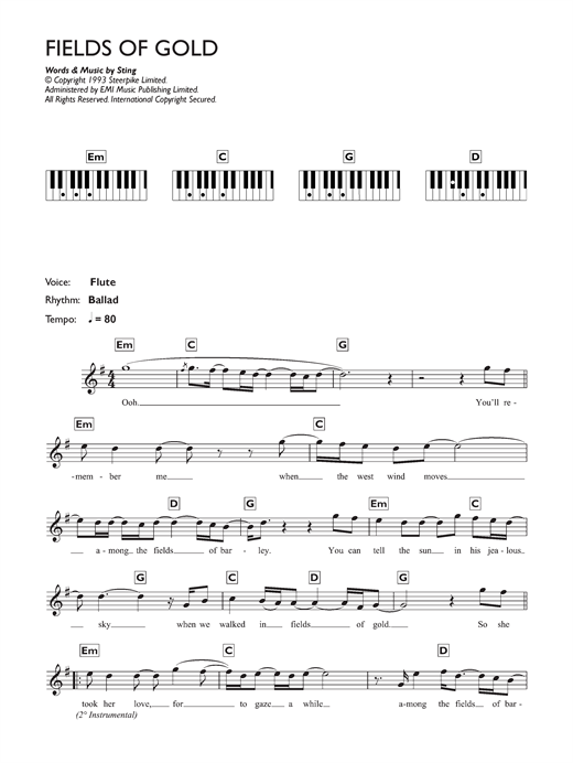 Learn to play Eva Cassidy Fields Of Gold sheet music for Keyboard in minutes. Eva Cassidy Fields Of Gold sheet music notes and chords. Download Printable PDF.