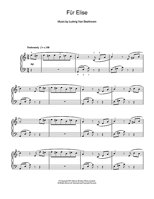 Learn to play Ludwig van Beethoven Für Elise sheet music for Beginner Piano in minutes. Ludwig van Beethoven Für Elise sheet music notes and chords. Download Printable PDF.