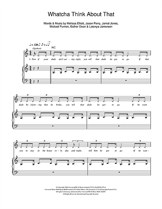 Learn to play Pussycat Dolls Whatcha Think About That sheet music for Piano, Vocal & Guitar in minutes. Pussycat Dolls Whatcha Think About That sheet music notes and chords. Download Printable PDF.