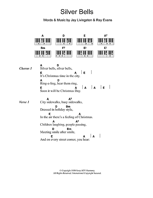 Learn to play Jerry Vale Silver Bells sheet music for Lyrics & Piano Chords in minutes. Jerry Vale Silver Bells sheet music notes and chords. Download Printable PDF.