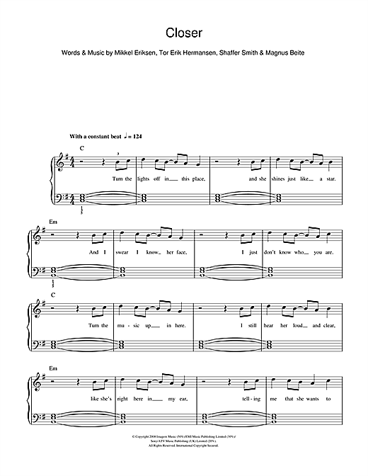 Learn to play Ne-Yo Closer sheet music for Beginner Piano in minutes. Ne-Yo Closer sheet music notes and chords. Download Printable PDF.