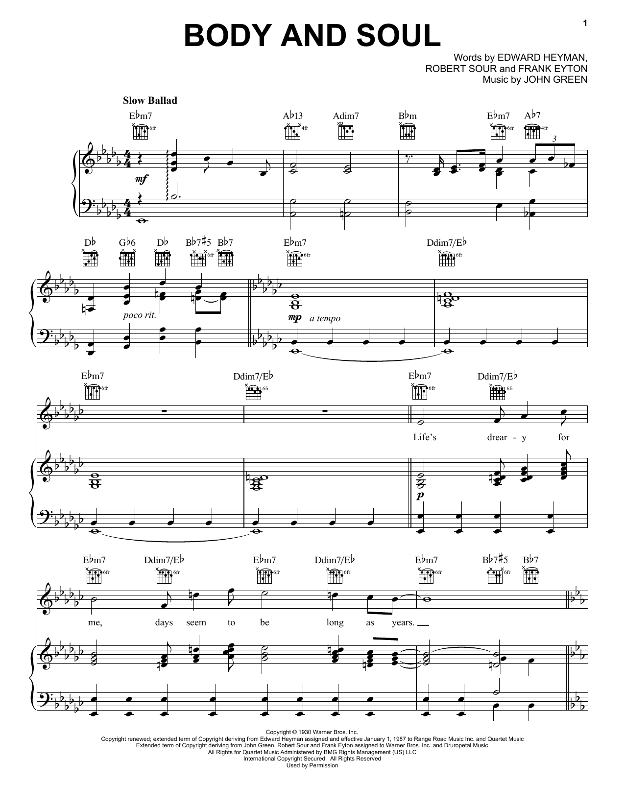 Learn to play Frank Sinatra Body And Soul sheet music for Piano, Vocal & Guitar (Right-Hand Melody) in minutes. Frank Sinatra Body And Soul sheet music notes and chords. Download Printable PDF.