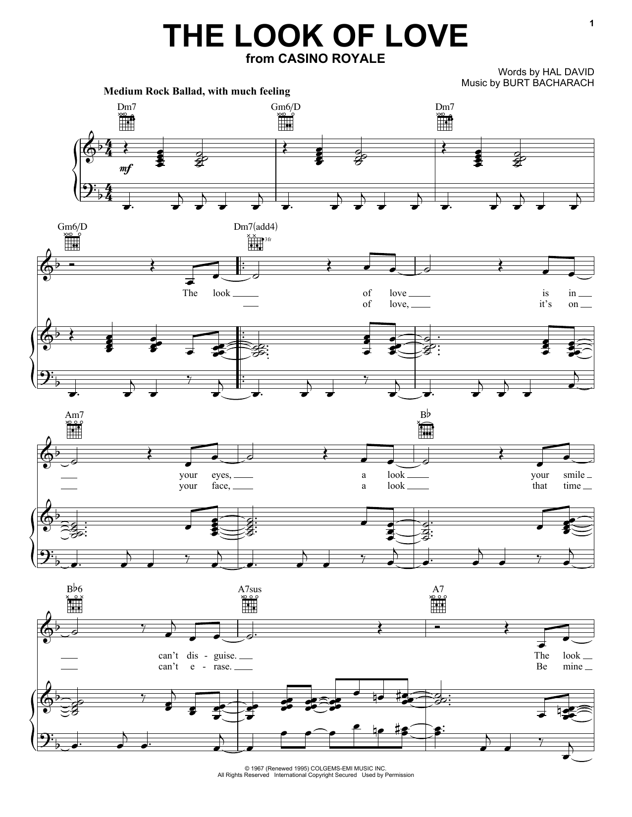 Learn to play Diana Krall The Look Of Love sheet music for Piano, Vocal & Guitar (Right-Hand Melody) in minutes. Diana Krall The Look Of Love sheet music notes and chords. Download Printable PDF.