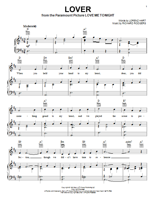 Learn to play Ella Fitzgerald Lover sheet music for Piano, Vocal & Guitar (Right-Hand Melody) in minutes. Ella Fitzgerald Lover sheet music notes and chords. Download Printable PDF.