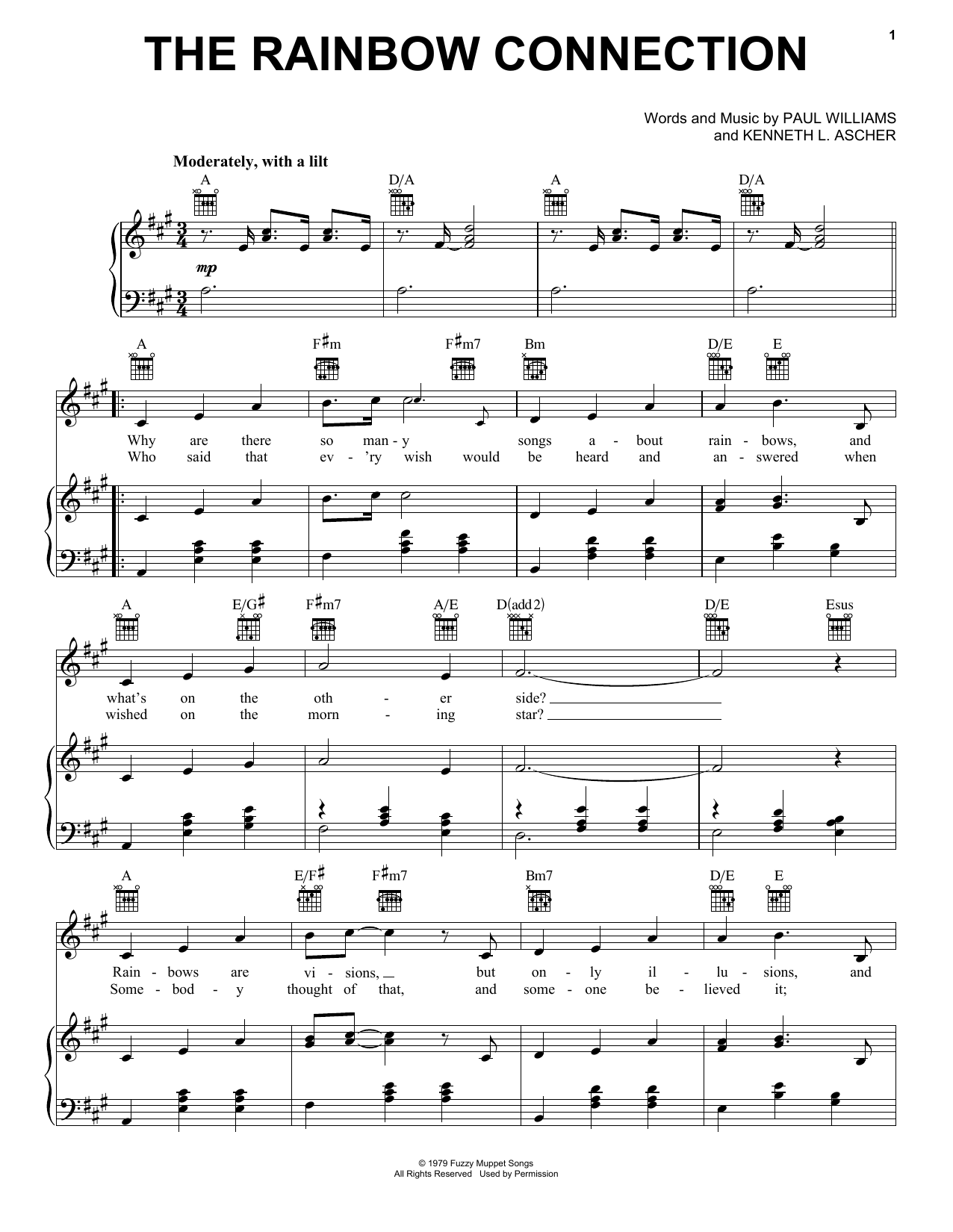 Learn to play Kermit The Frog The Rainbow Connection sheet music for Piano, Vocal & Guitar (Right-Hand Melody) in minutes. Kermit The Frog The Rainbow Connection sheet music notes and chords. Download Printable PDF.