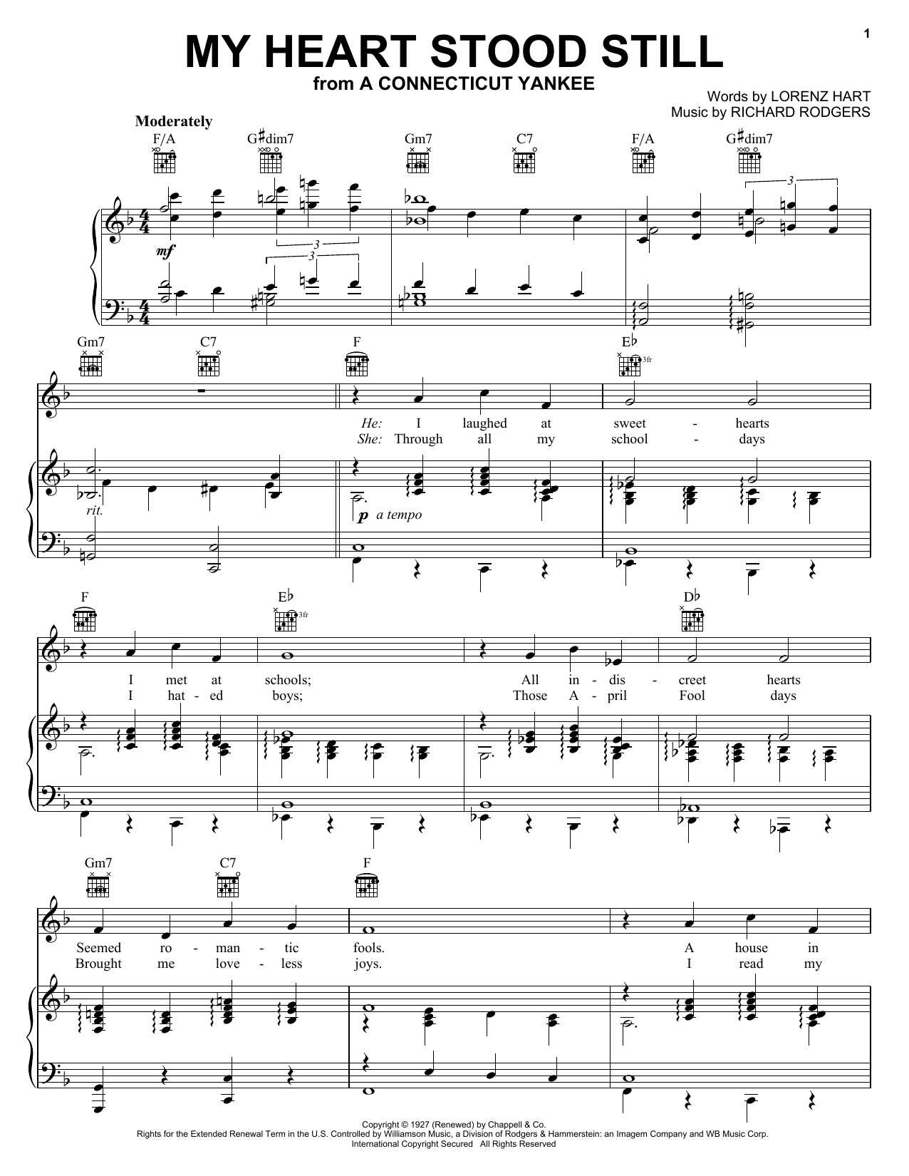 Learn to play Frank Sinatra My Heart Stood Still sheet music for Piano, Vocal & Guitar (Right-Hand Melody) in minutes. Frank Sinatra My Heart Stood Still sheet music notes and chords. Download Printable PDF.
