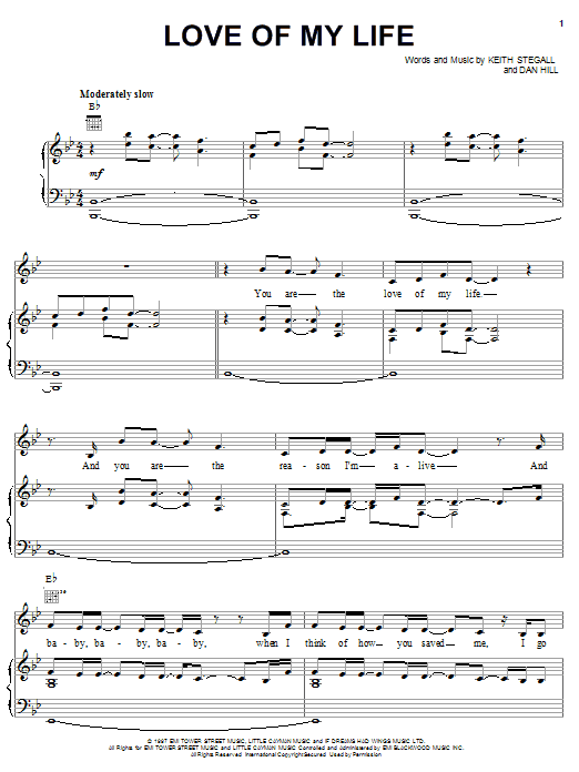 Learn to play Sammy Kershaw Love Of My Life sheet music for Piano, Vocal & Guitar (Right-Hand Melody) in minutes. Sammy Kershaw Love Of My Life sheet music notes and chords. Download Printable PDF.