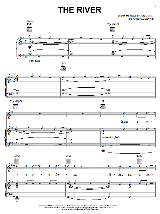 Learn to play Steve Green The River sheet music for Piano, Vocal & Guitar (Right-Hand Melody) in minutes. Steve Green The River sheet music notes and chords. Download Printable PDF.