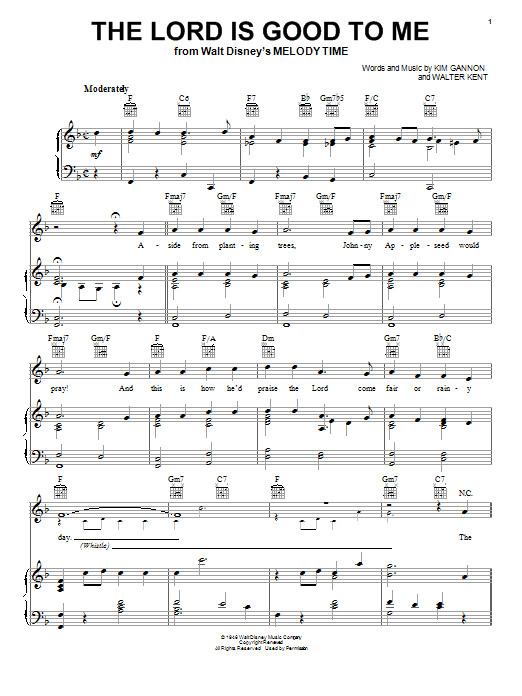 Learn to play Kim Gannon The Lord Is Good To Me sheet music for Piano, Vocal & Guitar (Right-Hand Melody) in minutes. Kim Gannon The Lord Is Good To Me sheet music notes and chords. Download Printable PDF.