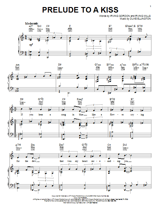 Learn to play Duke Ellington Prelude To A Kiss sheet music for Piano, Vocal & Guitar (Right-Hand Melody) in minutes. Duke Ellington Prelude To A Kiss sheet music notes and chords. Download Printable PDF.