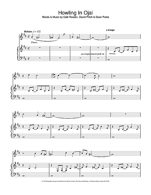 Learn to play Eddi Reader Howling In Ojai sheet music for Piano, Vocal & Guitar in minutes. Eddi Reader Howling In Ojai sheet music notes and chords. Download Printable PDF.