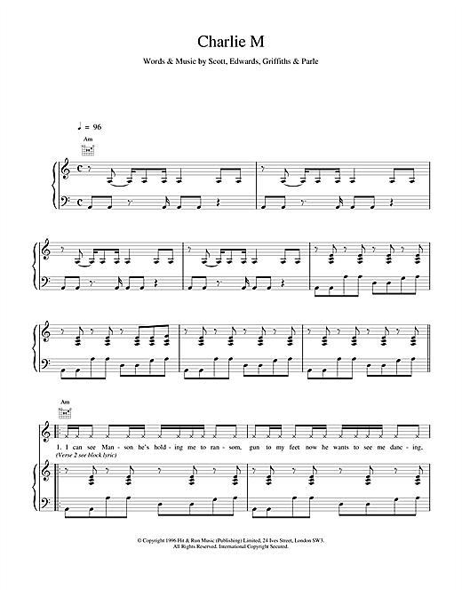 Learn to play Space Charlie M sheet music for Piano, Vocal & Guitar (Right-Hand Melody) in minutes. Space Charlie M sheet music notes and chords. Download Printable PDF.