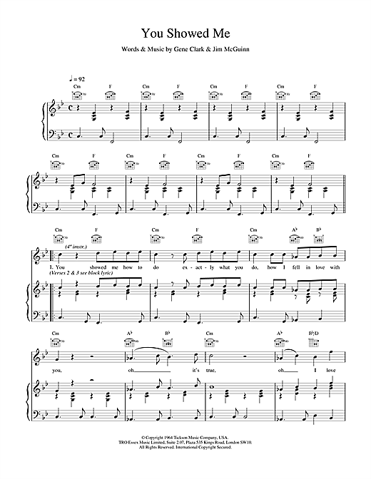 Learn to play The Lightning Seeds You Showed Me sheet music for Piano, Vocal & Guitar (Right-Hand Melody) in minutes. The Lightning Seeds You Showed Me sheet music notes and chords. Download Printable PDF.