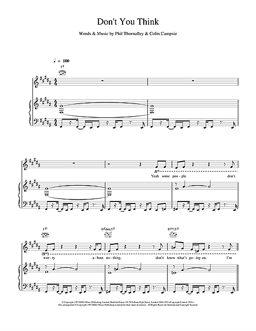 Learn to play Natalie Imbruglia Don't You Think sheet music for Piano, Vocal & Guitar in minutes. Natalie Imbruglia Don't You Think sheet music notes and chords. Download Printable PDF.