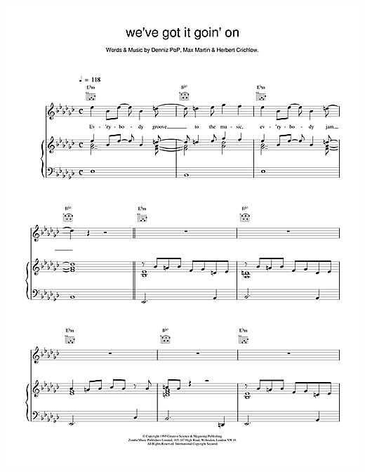 Learn to play Backstreet Boys We've Got It Goin' On sheet music for Piano, Vocal & Guitar (Right-Hand Melody) in minutes. Backstreet Boys We've Got It Goin' On sheet music notes and chords. Download Printable PDF.