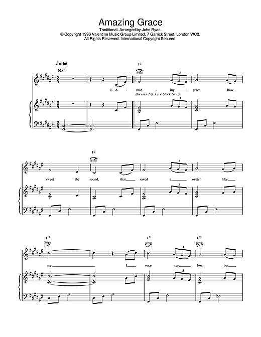 Learn to play Daniel O'Donnell Amazing Grace sheet music for Piano, Vocal & Guitar (Right-Hand Melody) in minutes. Daniel O'Donnell Amazing Grace sheet music notes and chords. Download Printable PDF.