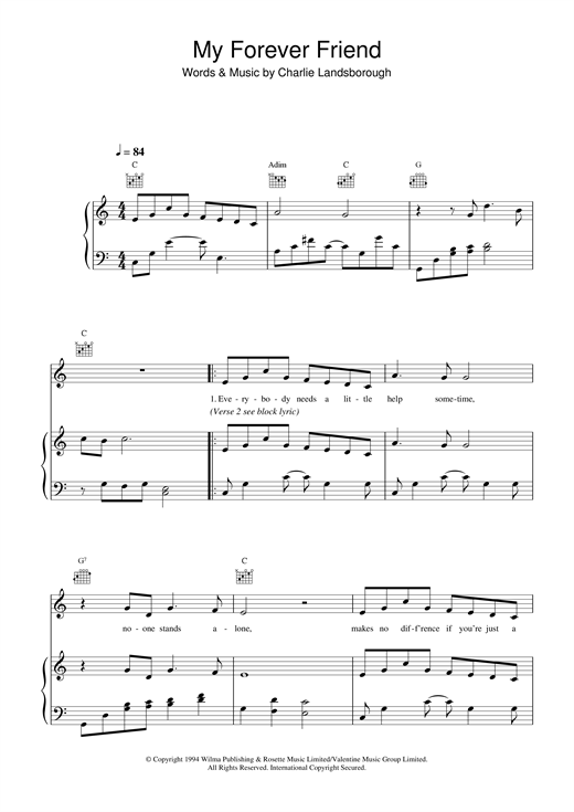 Learn to play Daniel O'Donnell My Forever Friend sheet music for Piano, Vocal & Guitar (Right-Hand Melody) in minutes. Daniel O'Donnell My Forever Friend sheet music notes and chords. Download Printable PDF.