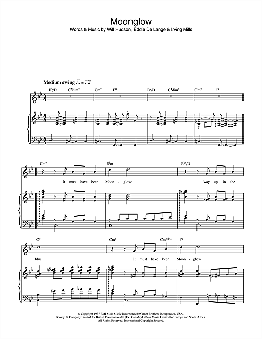 Learn to play Irving Mills Moonglow sheet music for Piano, Vocal & Guitar (Right-Hand Melody) in minutes. Irving Mills Moonglow sheet music notes and chords. Download Printable PDF.