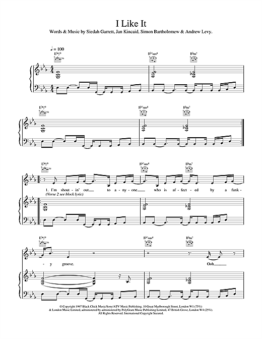 Learn to play The Brand New Heavies I Like It sheet music for Piano, Vocal & Guitar in minutes. The Brand New Heavies I Like It sheet music notes and chords. Download Printable PDF.