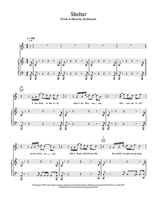 Learn to play The Brand New Heavies Shelter sheet music for Piano, Vocal & Guitar in minutes. The Brand New Heavies Shelter sheet music notes and chords. Download Printable PDF.