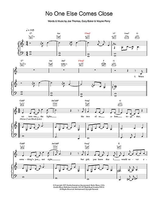 Learn to play Backstreet Boys No One Else Comes Close sheet music for Piano, Vocal & Guitar in minutes. Backstreet Boys No One Else Comes Close sheet music notes and chords. Download Printable PDF.