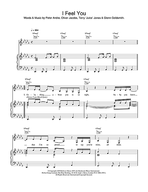 Learn to play Peter Andre I Feel You sheet music for Piano, Vocal & Guitar (Right-Hand Melody) in minutes. Peter Andre I Feel You sheet music notes and chords. Download Printable PDF.