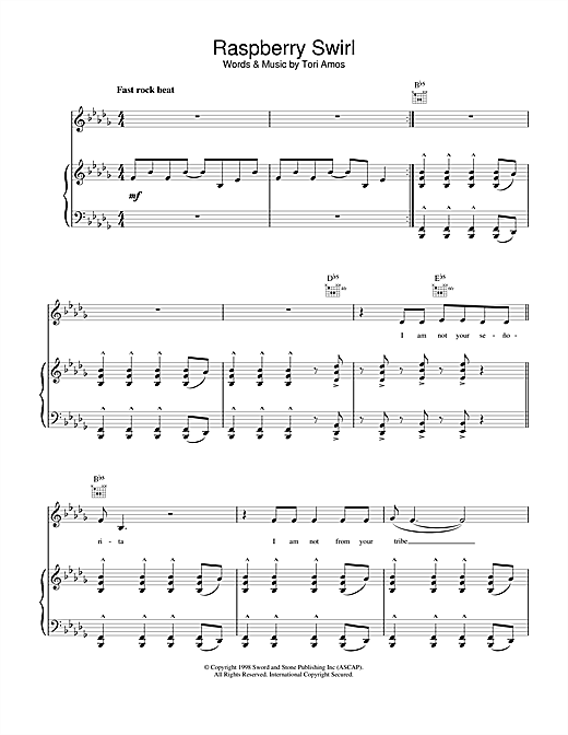 Learn to play Tori Amos Raspberry Swirl sheet music for Piano, Vocal & Guitar in minutes. Tori Amos Raspberry Swirl sheet music notes and chords. Download Printable PDF.