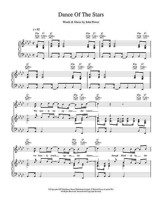 Learn to play Cast Dance Of The Stars sheet music for Piano, Vocal & Guitar (Right-Hand Melody) in minutes. Cast Dance Of The Stars sheet music notes and chords. Download Printable PDF.