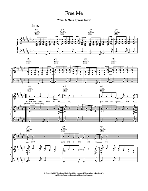 Learn to play Cast Free Me sheet music for Piano, Vocal & Guitar (Right-Hand Melody) in minutes. Cast Free Me sheet music notes and chords. Download Printable PDF.