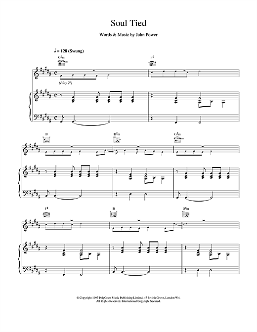 Learn to play Cast Soul Tied sheet music for Piano, Vocal & Guitar (Right-Hand Melody) in minutes. Cast Soul Tied sheet music notes and chords. Download Printable PDF.