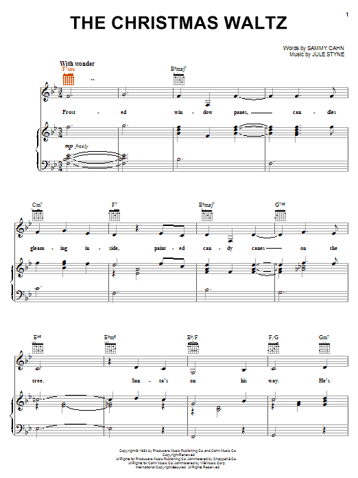 Learn to play Carpenters The Christmas Waltz sheet music for Piano, Vocal & Guitar (Right-Hand Melody) in minutes. Carpenters The Christmas Waltz sheet music notes and chords. Download Printable PDF.