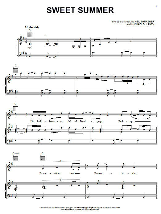 Learn to play Diamond Rio Sweet Summer sheet music for Piano, Vocal & Guitar (Right-Hand Melody) in minutes. Diamond Rio Sweet Summer sheet music notes and chords. Download Printable PDF.