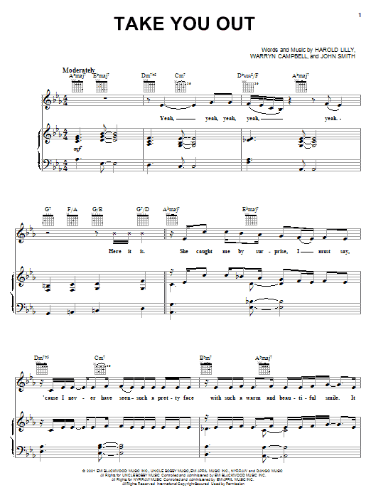 Learn to play Luther Vandross Take You Out sheet music for Piano, Vocal & Guitar (Right-Hand Melody) in minutes. Luther Vandross Take You Out sheet music notes and chords. Download Printable PDF.