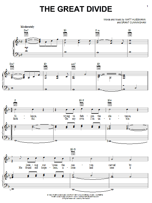Learn to play Point Of Grace The Great Divide sheet music for Piano, Vocal & Guitar (Right-Hand Melody) in minutes. Point Of Grace The Great Divide sheet music notes and chords. Download Printable PDF.