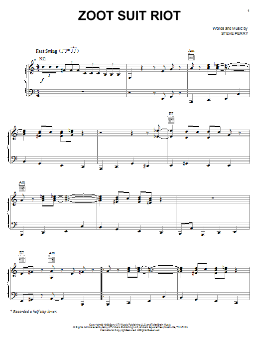Learn to play Cherry Poppin' Daddies Zoot Suit Riot sheet music for Piano, Vocal & Guitar (Right-Hand Melody) in minutes. Cherry Poppin' Daddies Zoot Suit Riot sheet music notes and chords. Download Printable PDF.