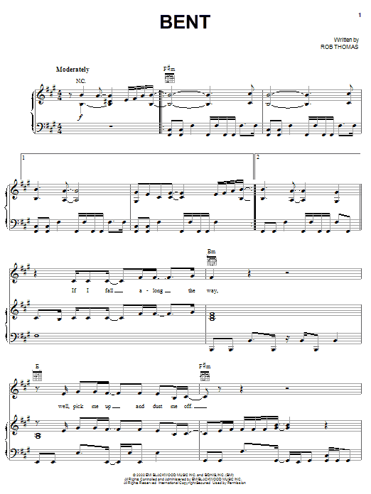 Learn to play Matchbox Twenty Bent sheet music for Piano, Vocal & Guitar (Right-Hand Melody) in minutes. Matchbox Twenty Bent sheet music notes and chords. Download Printable PDF.