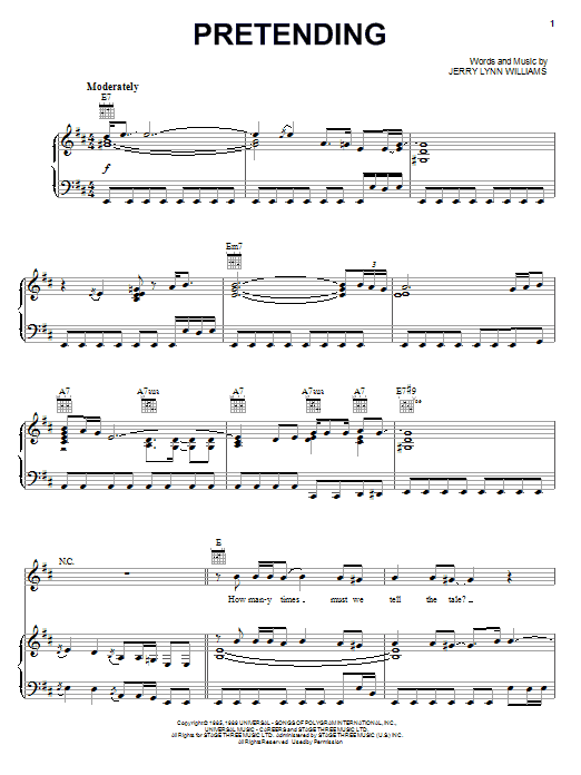 Learn to play Eric Clapton Pretending sheet music for Piano, Vocal & Guitar (Right-Hand Melody) in minutes. Eric Clapton Pretending sheet music notes and chords. Download Printable PDF.