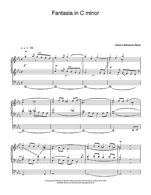 Learn to play J.S. Bach Fantasia and Fugue in C Minor, BWV 537 sheet music for Organ in minutes. J.S. Bach Fantasia and Fugue in C Minor, BWV 537 sheet music notes and chords. Download Printable PDF.