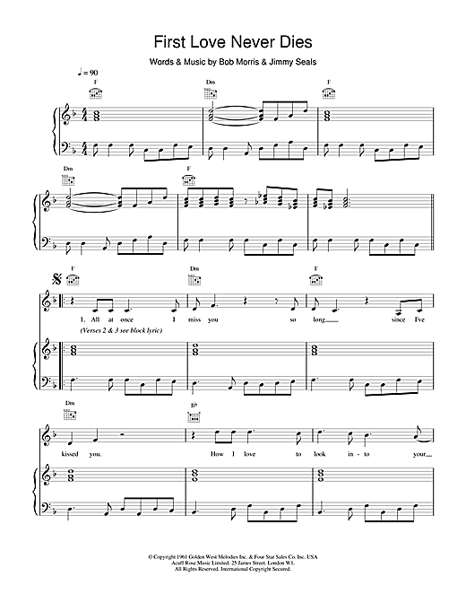 Learn to play Scott Walker First Love Never Dies sheet music for Piano, Vocal & Guitar in minutes. Scott Walker First Love Never Dies sheet music notes and chords. Download Printable PDF.