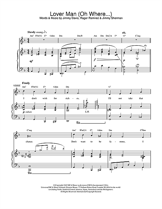 Learn to play Bessie Smith Lover Man (Oh, Where Can You Be?) sheet music for Piano in minutes. Bessie Smith Lover Man (Oh, Where Can You Be?) sheet music notes and chords. Download Printable PDF.