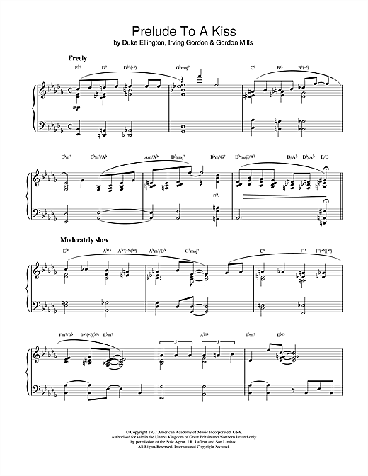 Learn to play Duke Ellington Prelude To A Kiss sheet music for Piano in minutes. Duke Ellington Prelude To A Kiss sheet music notes and chords. Download Printable PDF.