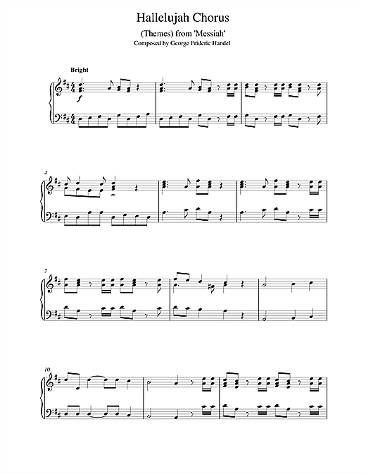 Learn to play George Frideric Handel (Themes) from Messiah sheet music for Easy Piano in minutes. George Frideric Handel (Themes) from Messiah sheet music notes and chords. Download Printable PDF.