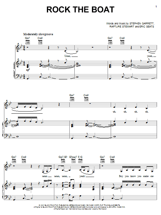 Learn to play Aaliyah Rock The Boat sheet music for Piano, Vocal & Guitar (Right-Hand Melody) in minutes. Aaliyah Rock The Boat sheet music notes and chords. Download Printable PDF.