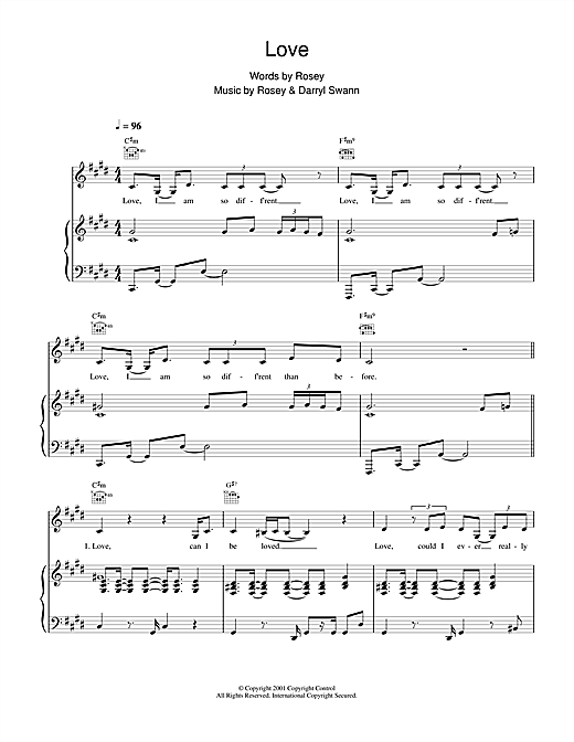 Learn to play Rosey Love sheet music for Piano, Vocal & Guitar in minutes. Rosey Love sheet music notes and chords. Download Printable PDF.