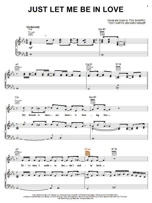 Learn to play Tracy Byrd Just Let Me Be In Love sheet music for Piano, Vocal & Guitar (Right-Hand Melody) in minutes. Tracy Byrd Just Let Me Be In Love sheet music notes and chords. Download Printable PDF.