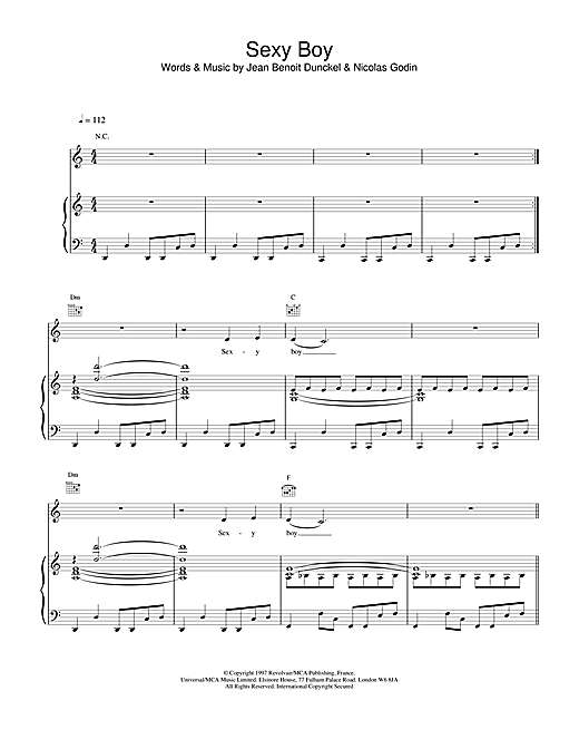 Learn to play Air Sexy Boy sheet music for Piano, Vocal & Guitar in minutes. Air Sexy Boy sheet music notes and chords. Download Printable PDF.